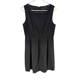 Theory Black Sleeveless Sheath‎ Dress Size 10 Wool Blend